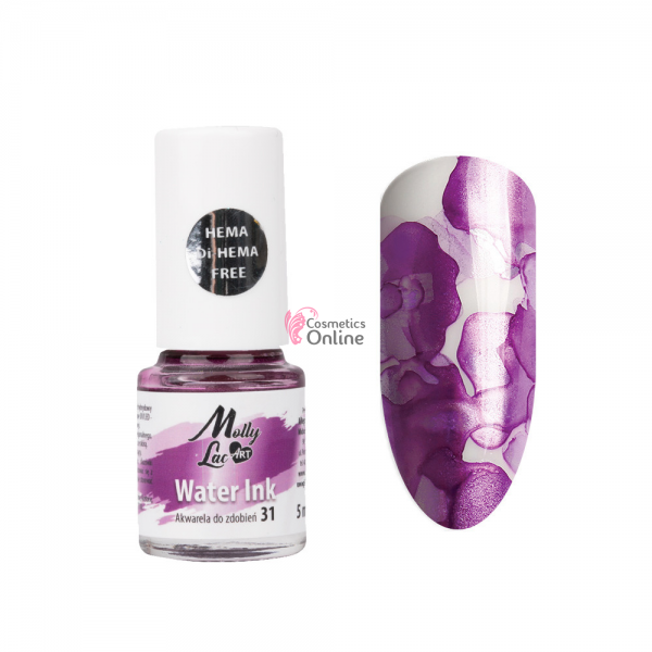 AQUA Ink Molly Lac ART vopsea lichida Blooming Hema free 31 Purple Metalic 08742